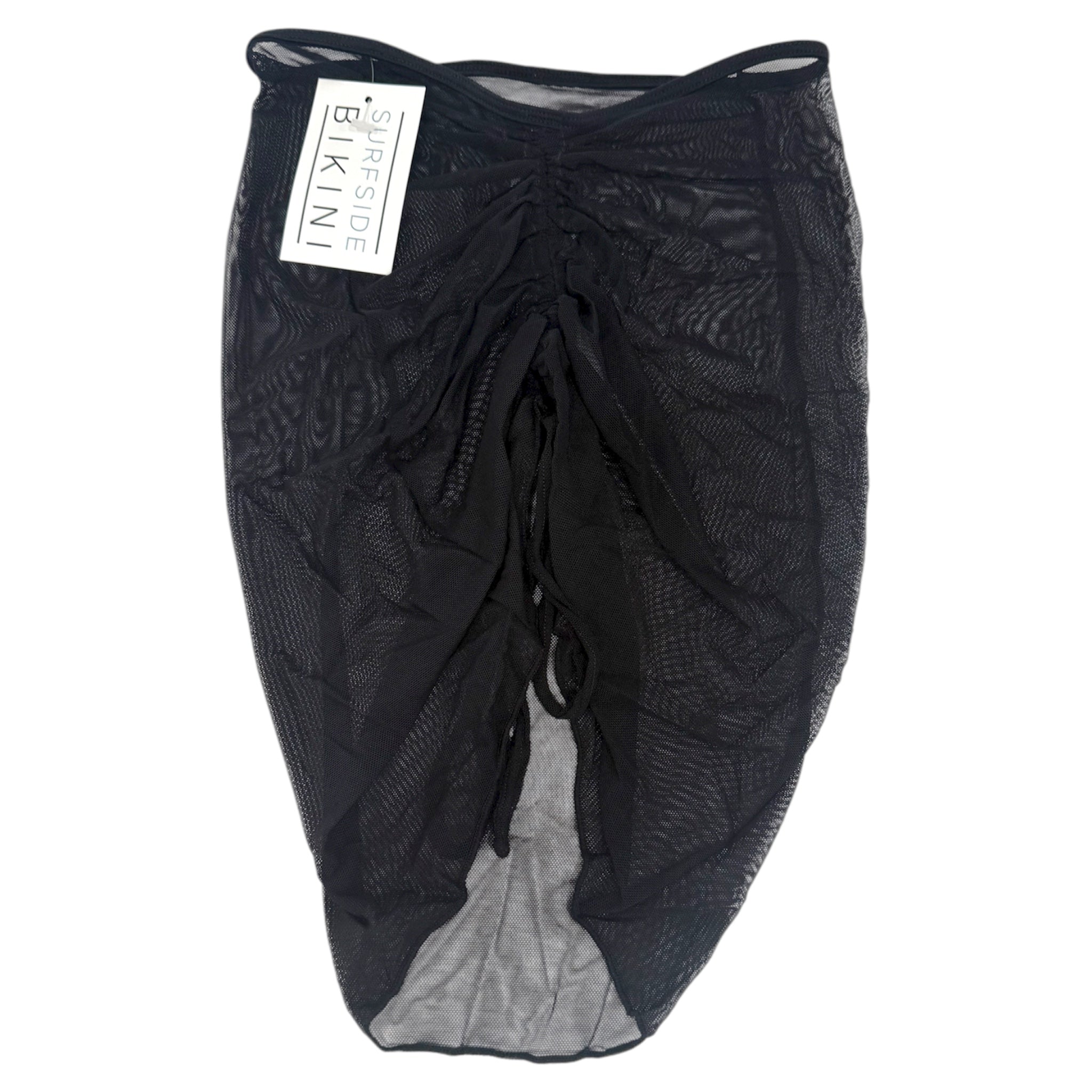 Black mesh skirt Cover Up