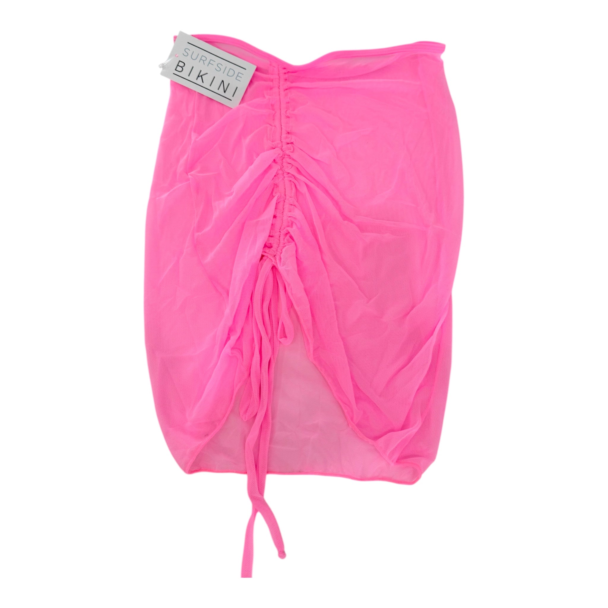 Pink Mesh Skirt Cover Up