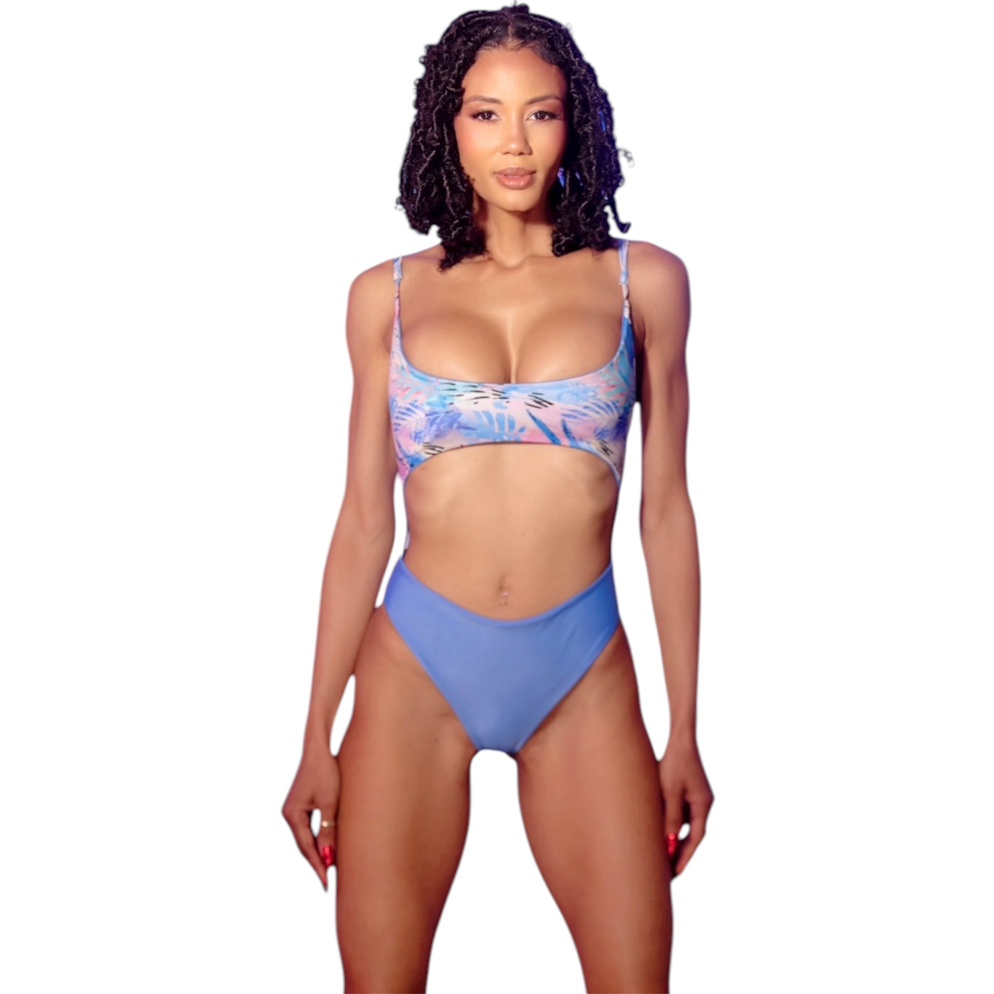 Sky Palm Monokini