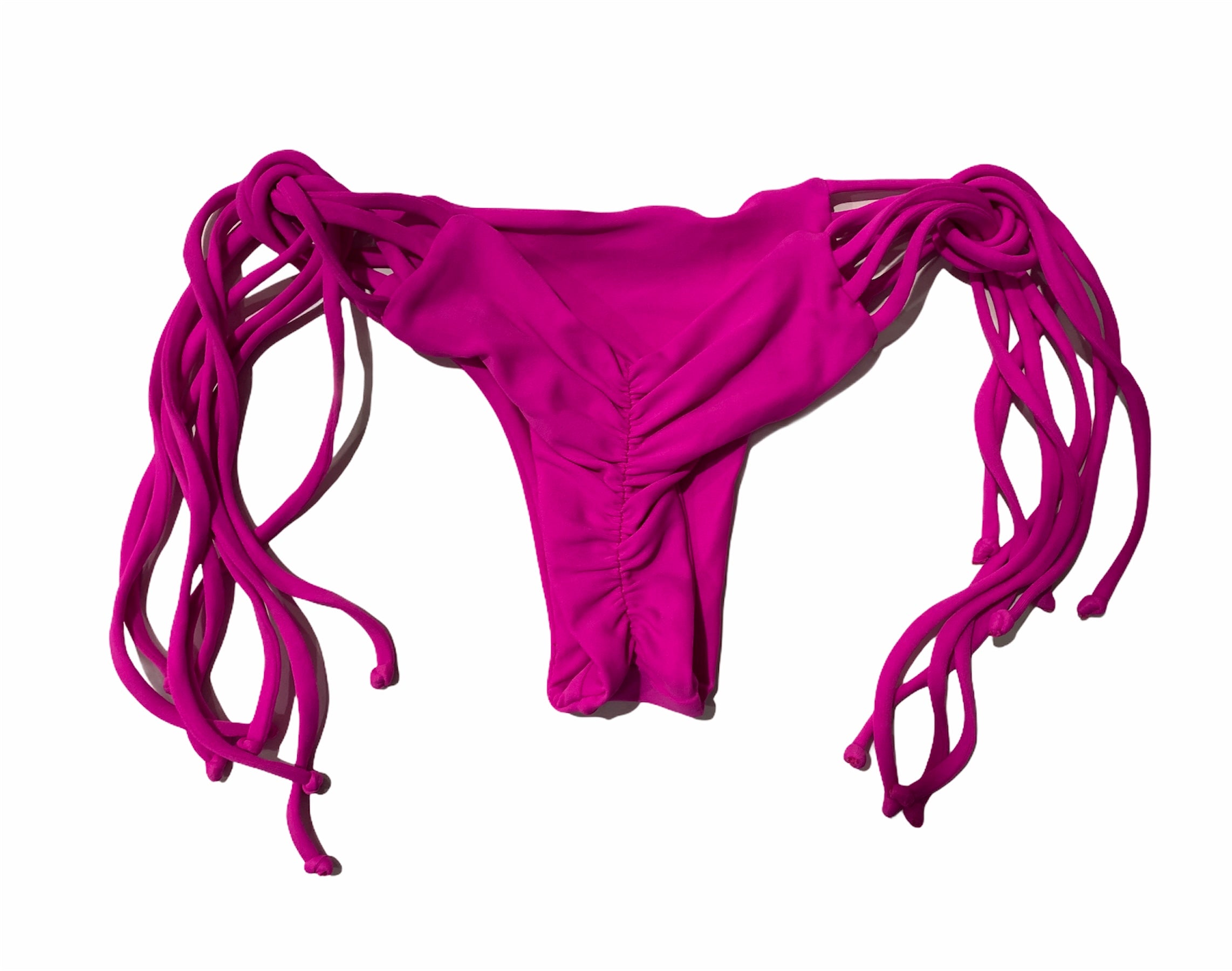 Hot Pink Stringy Side Tie Bottom