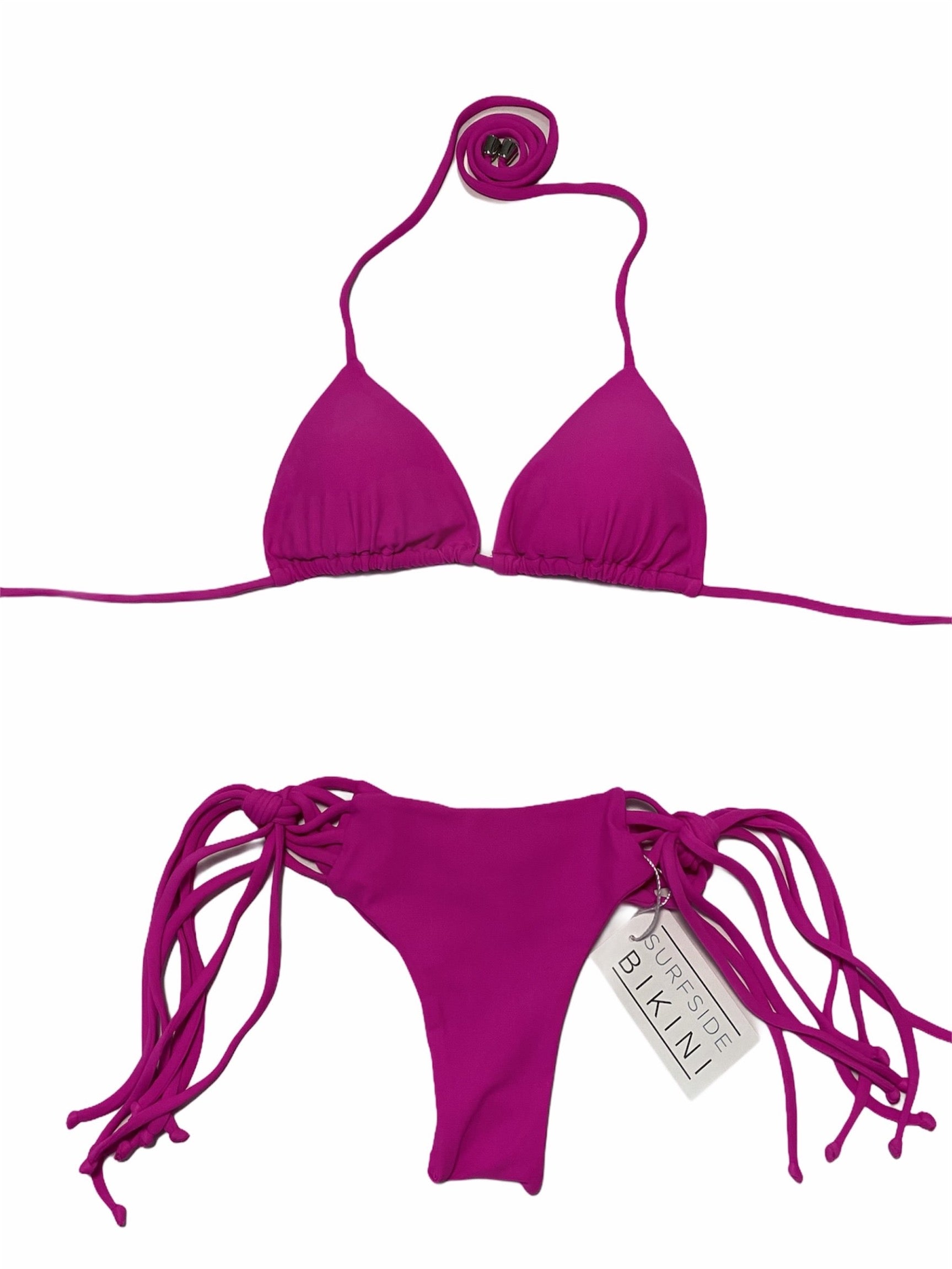 Hot Pink Stringy Side Tie Bottom