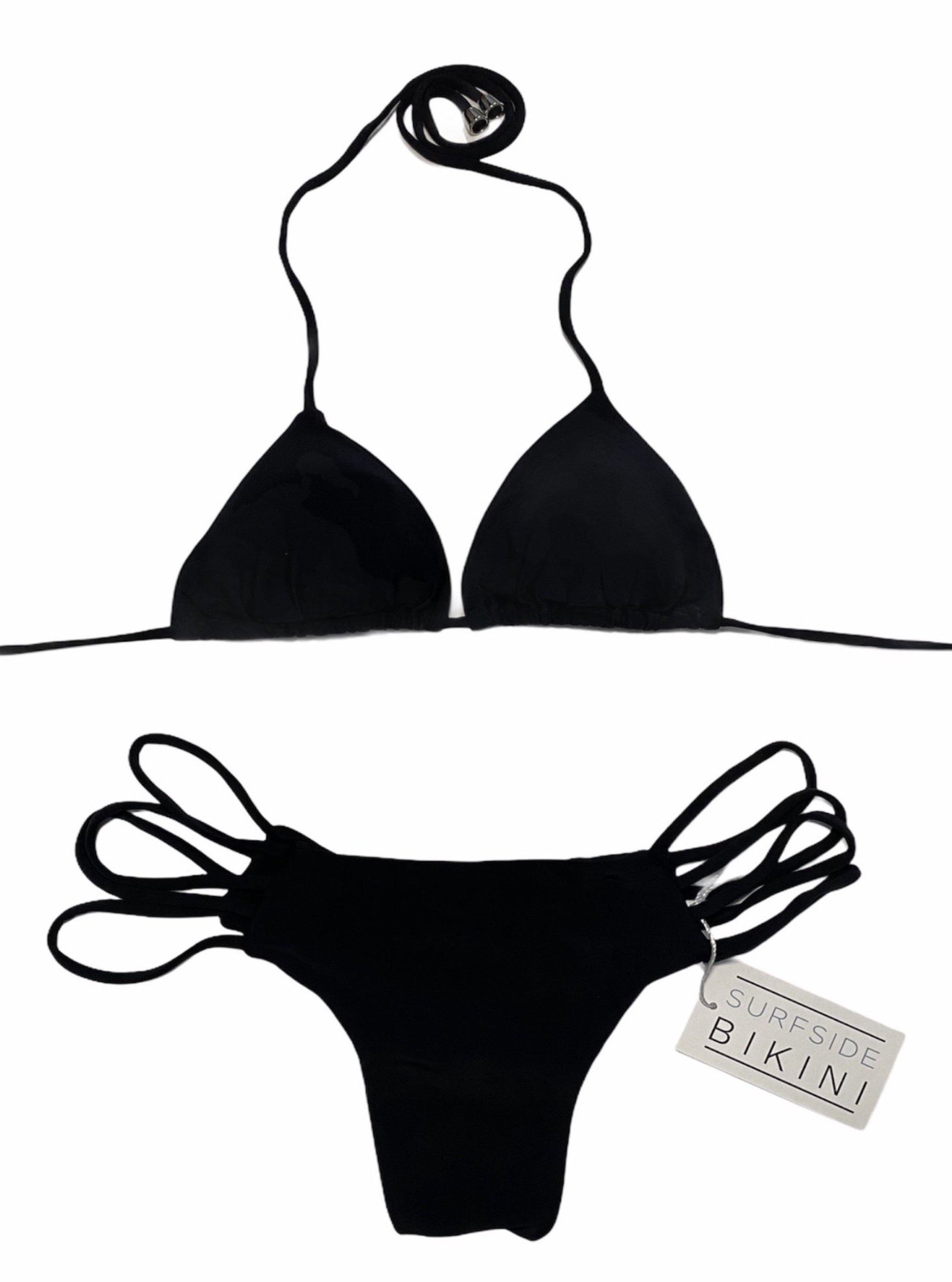 Classic Black Stringy Bottom